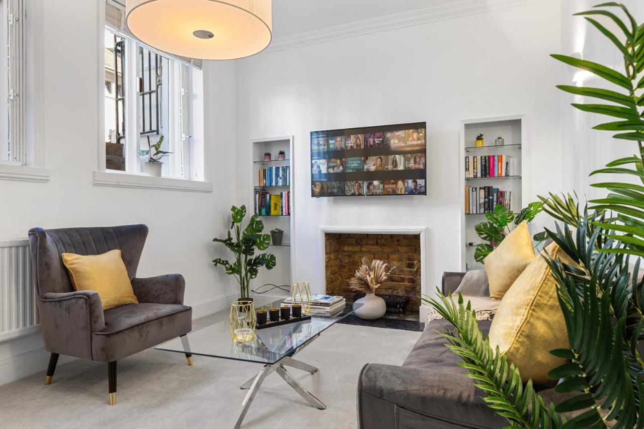 Harrods 2 Bed Lux Flat W/Patio Apartment London Bagian luar foto